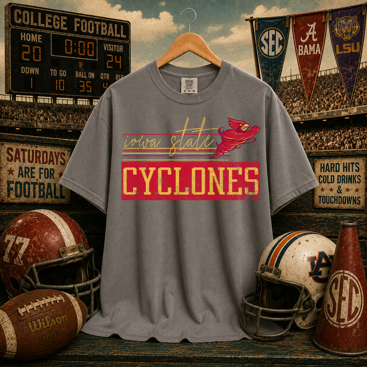 Retro Vibe Iowa State Cyclones