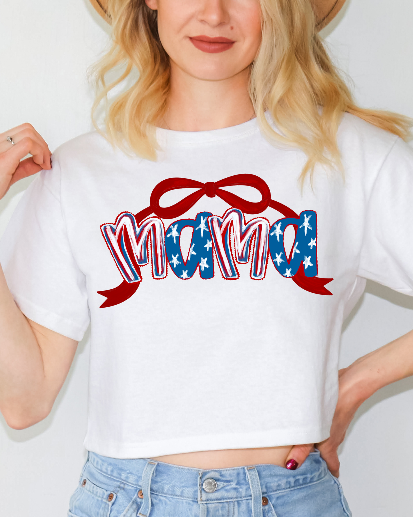 Mama 4th of July Bow