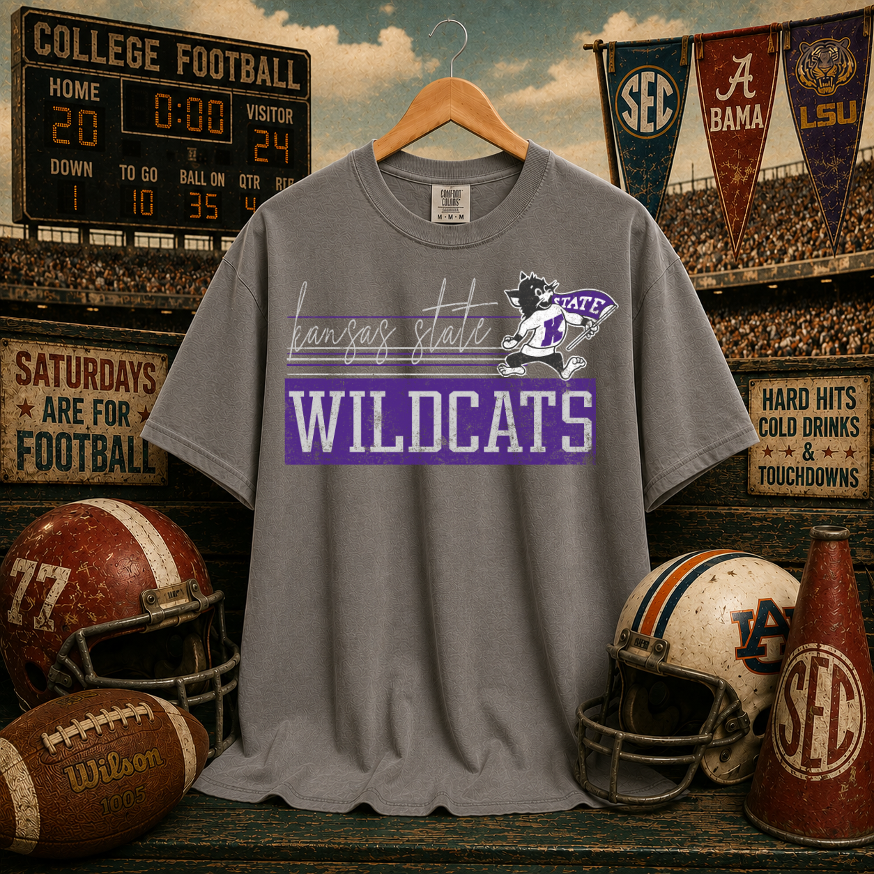Retro Vibe Kansas State Wildcats