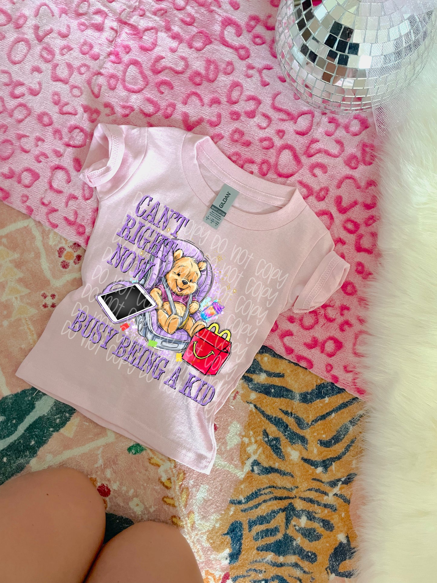 Can't right now busy being a kid (pooh)