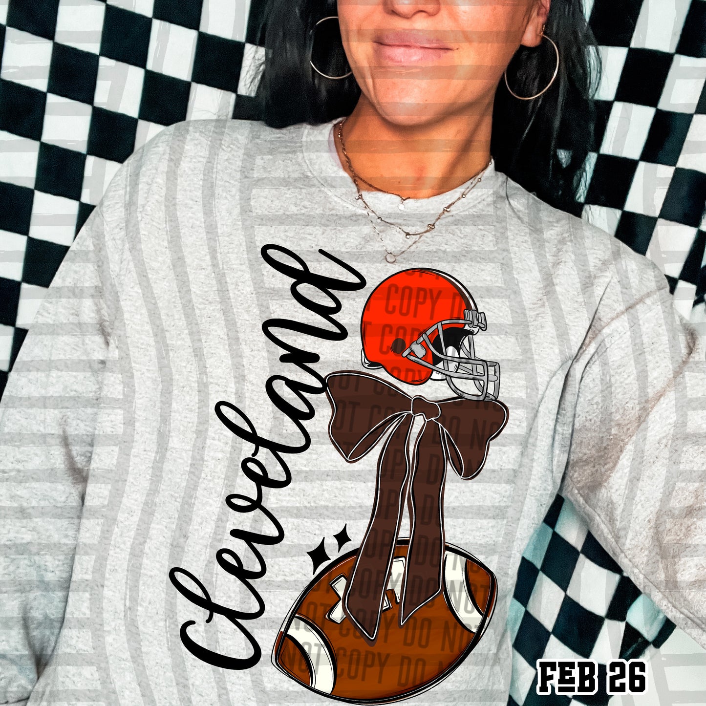 CLEVELAND BROWNS FOOTBALL BOW