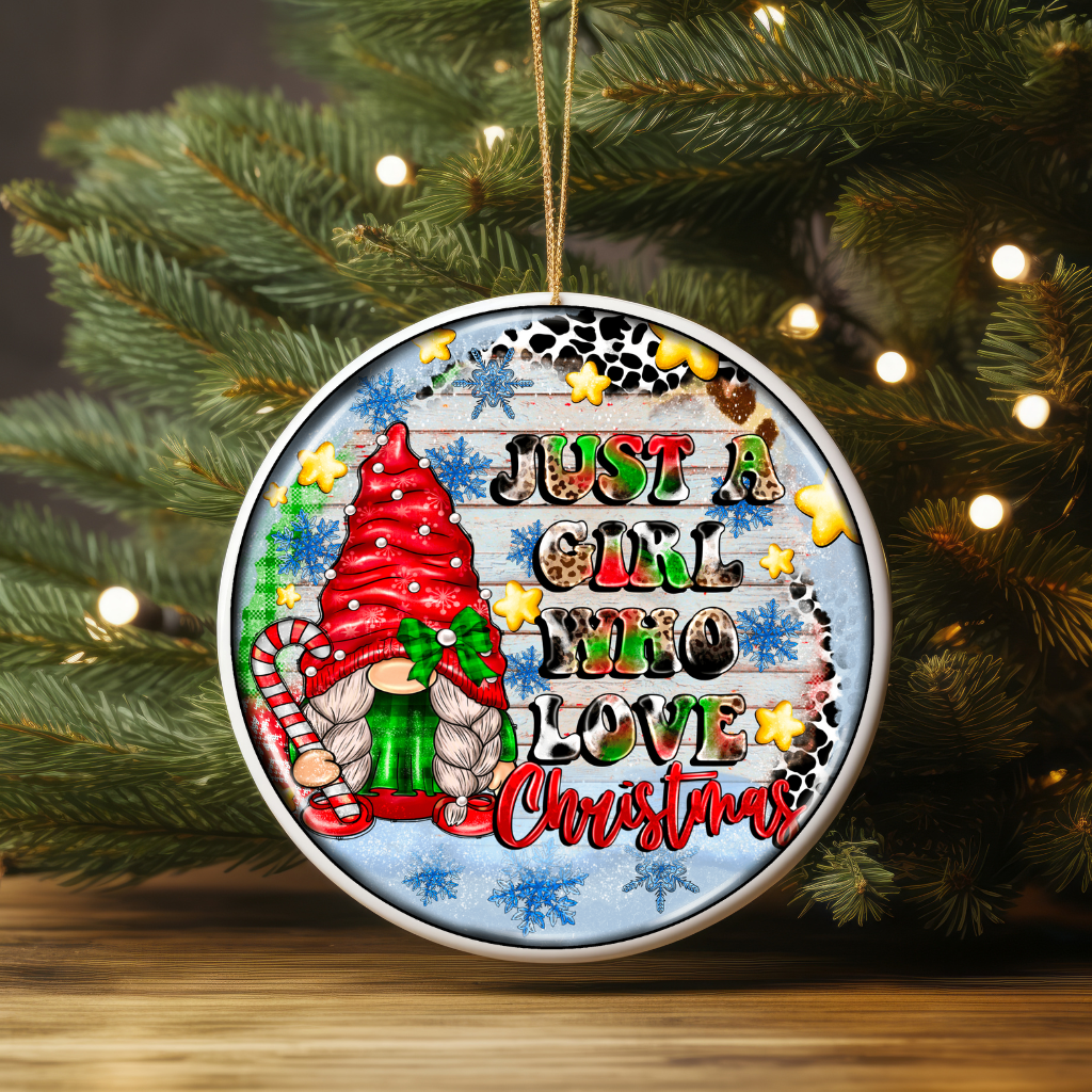 Just A Girl Who Love Christmas- UV DTF