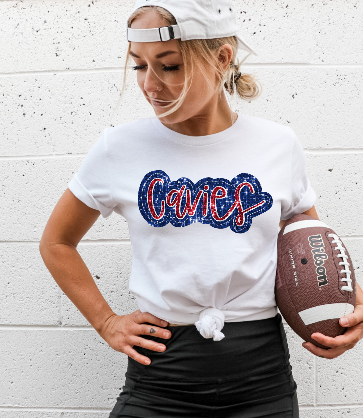 Cavies, red/blue- faux sequin