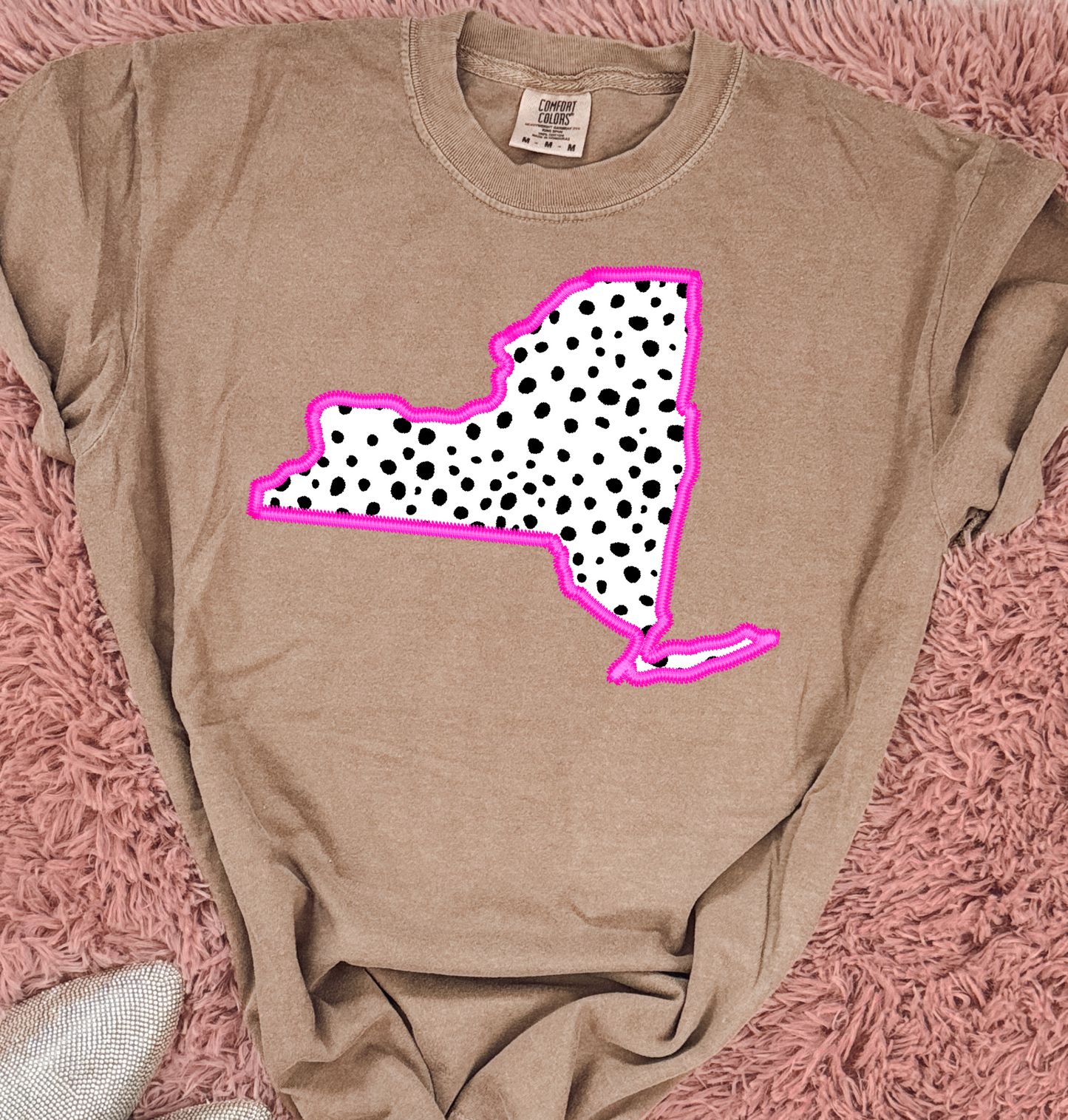 New York-Pink Outline