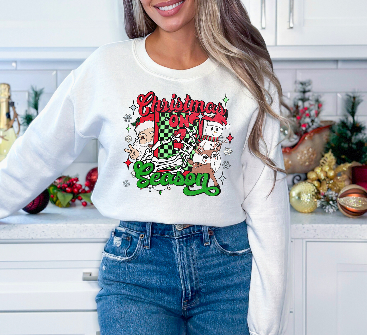 Christmas Season – Green Checkered
