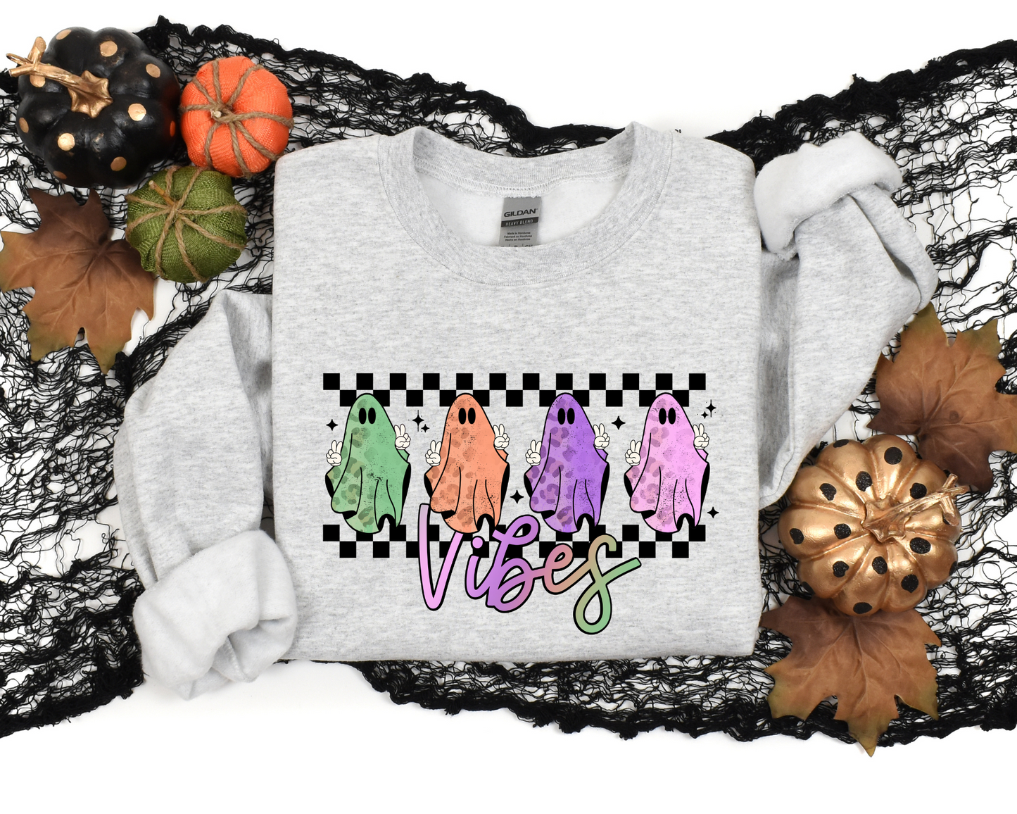 black checkered colored ghost vibes