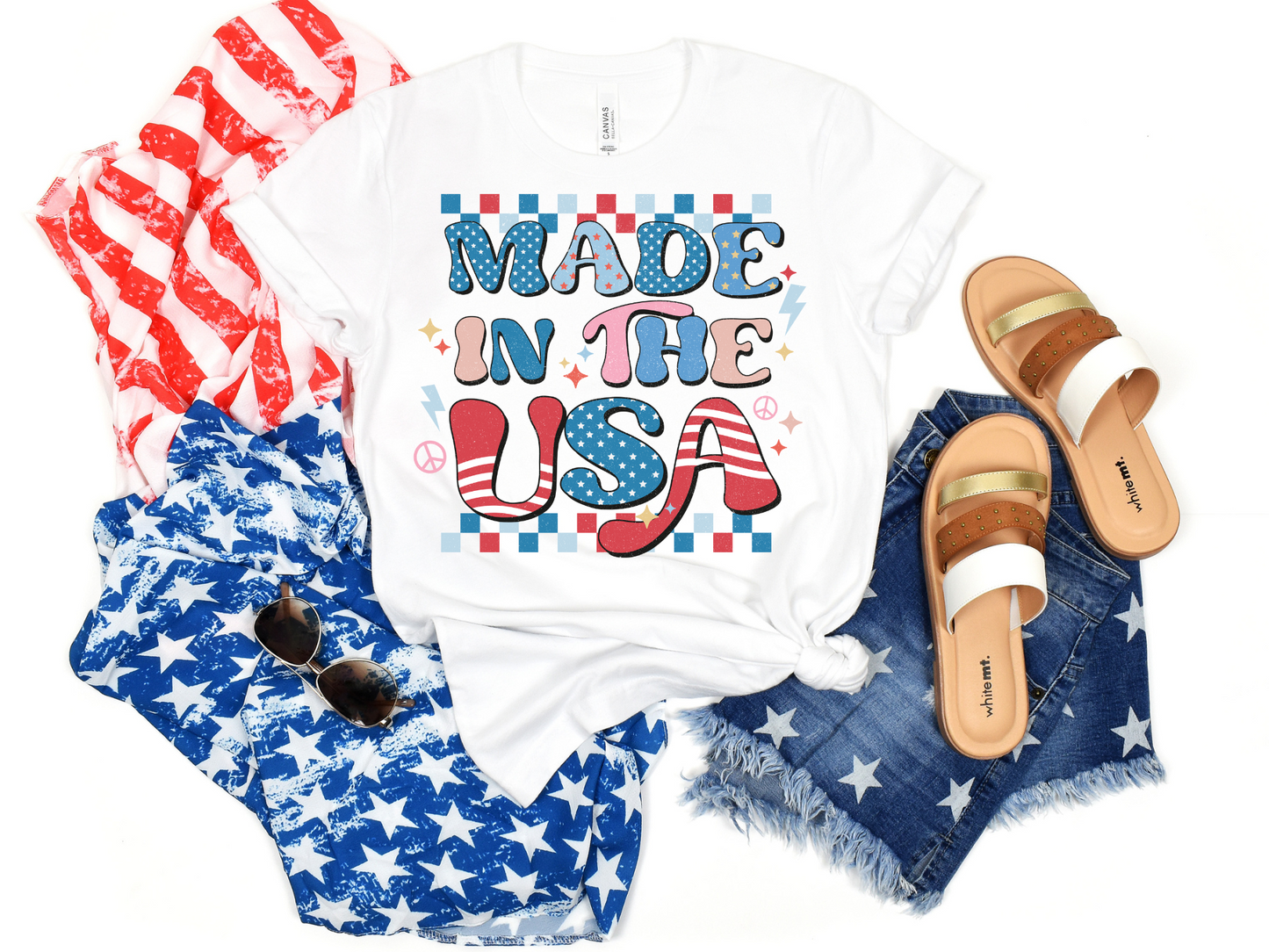 Made in the USA Checkered Retro