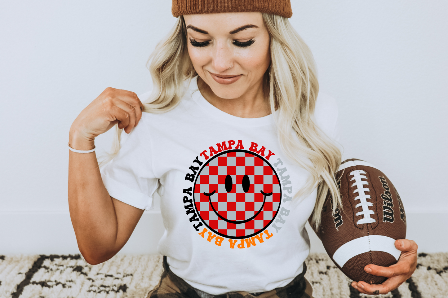 Tampa Bay- Checkered Smiley