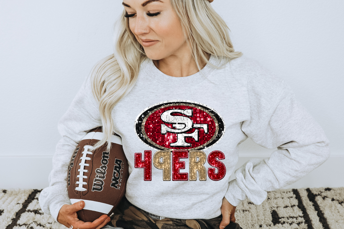 Faux Sequins 49ers