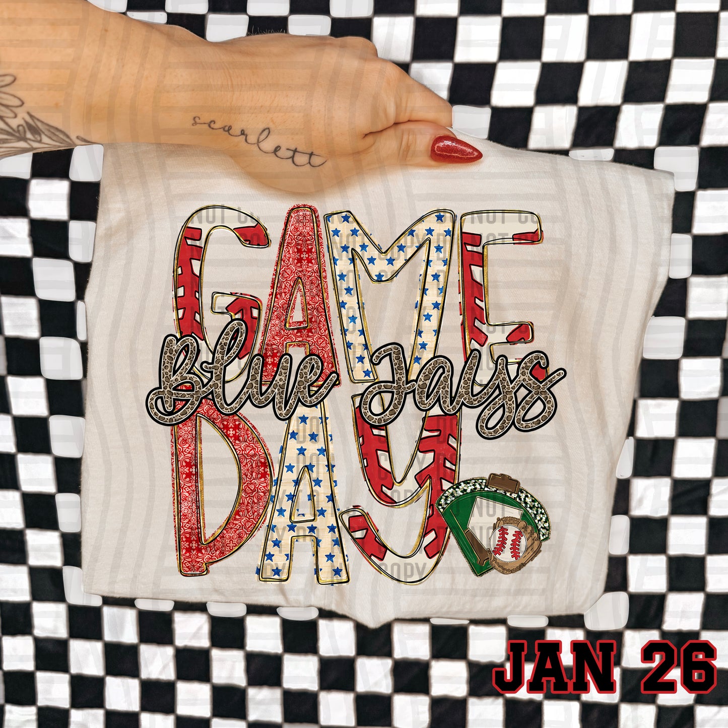 BASEBALL GAME DAY BLUE JAYS