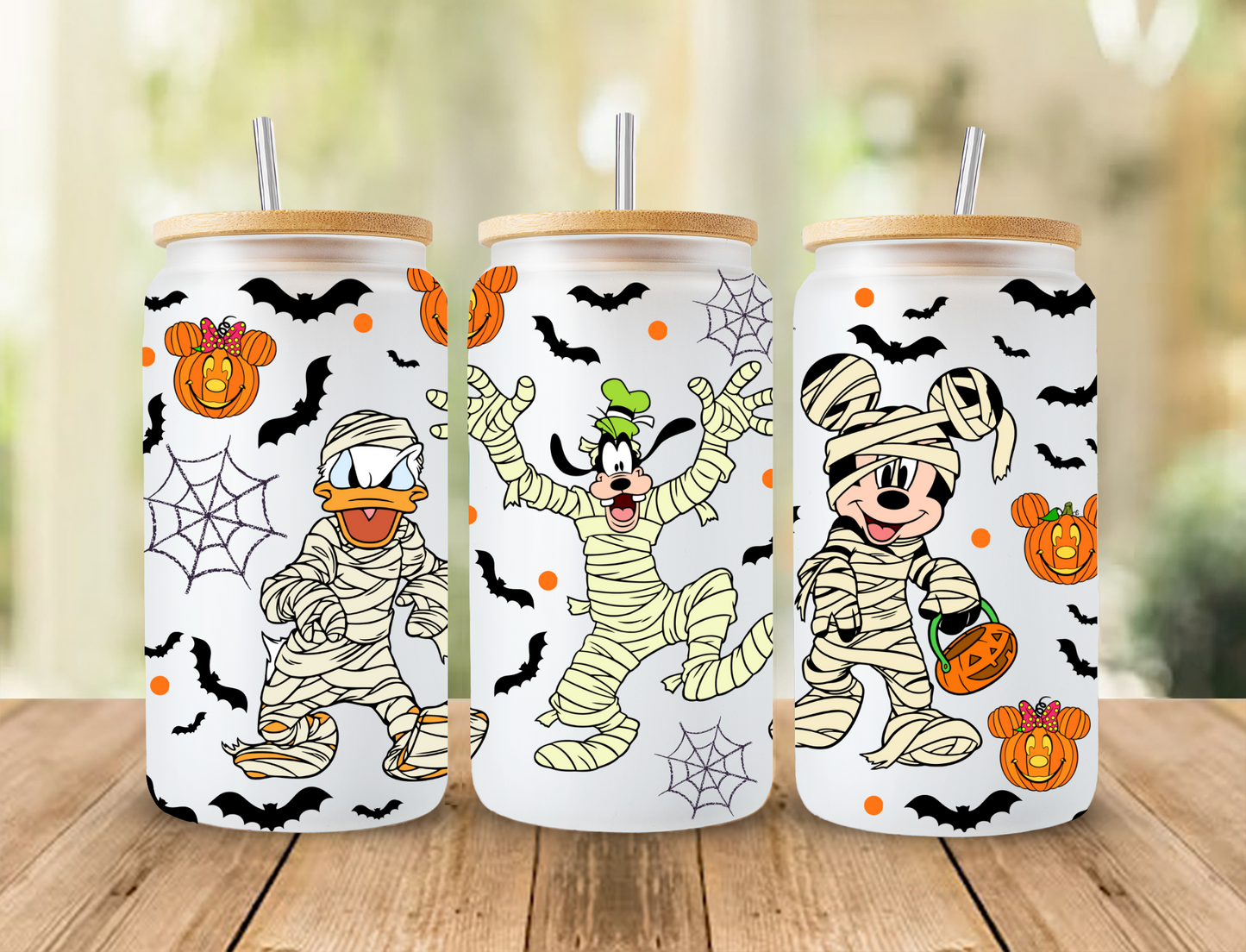 Mickey and friends as mummies - UV Libby Wrap