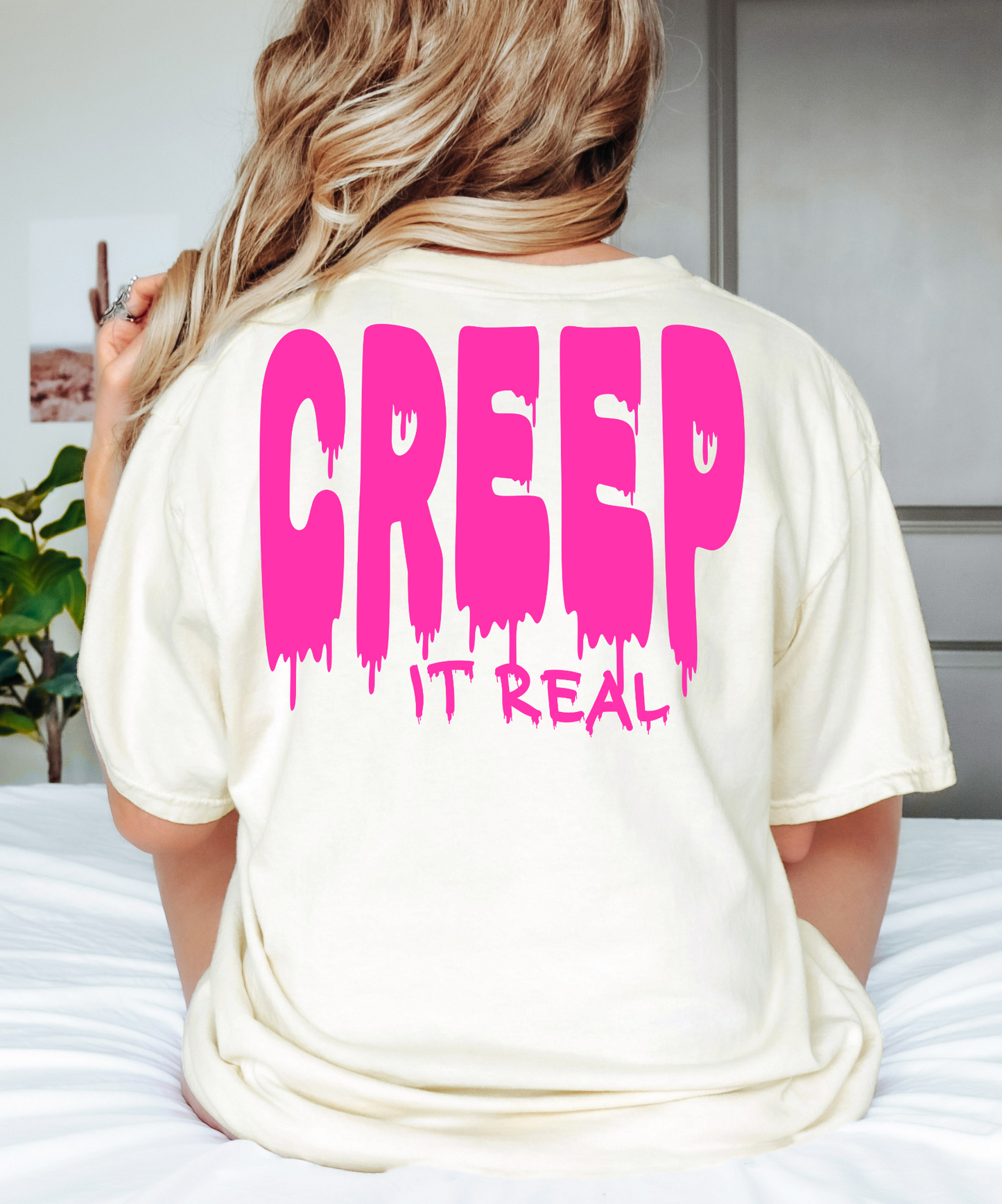 Creep it real with drip, pink-back