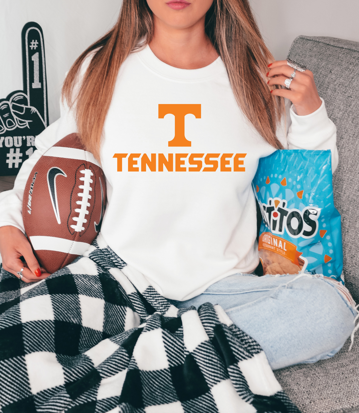 Tennessee with orange T