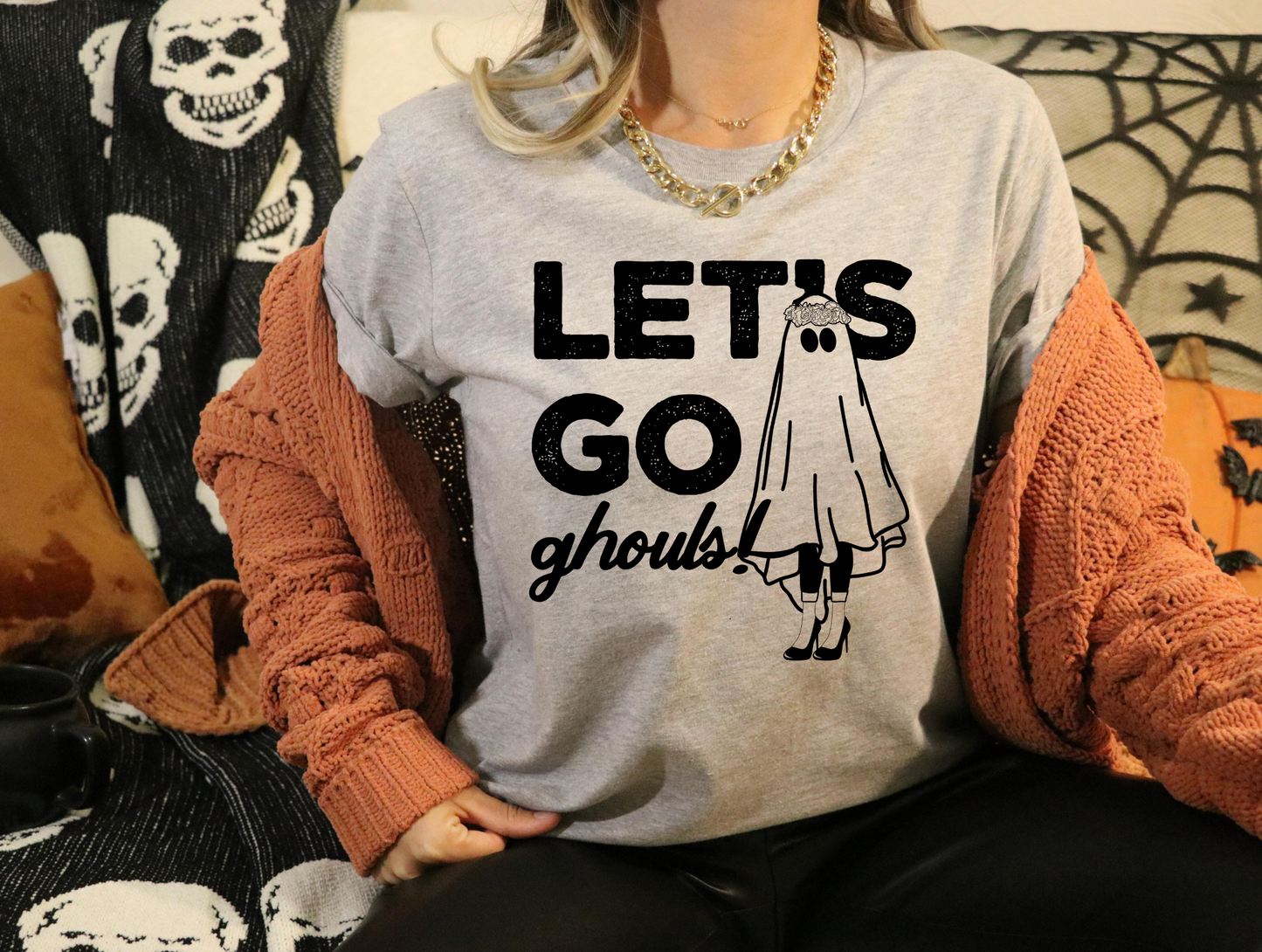 Let's go ghouls - black letters