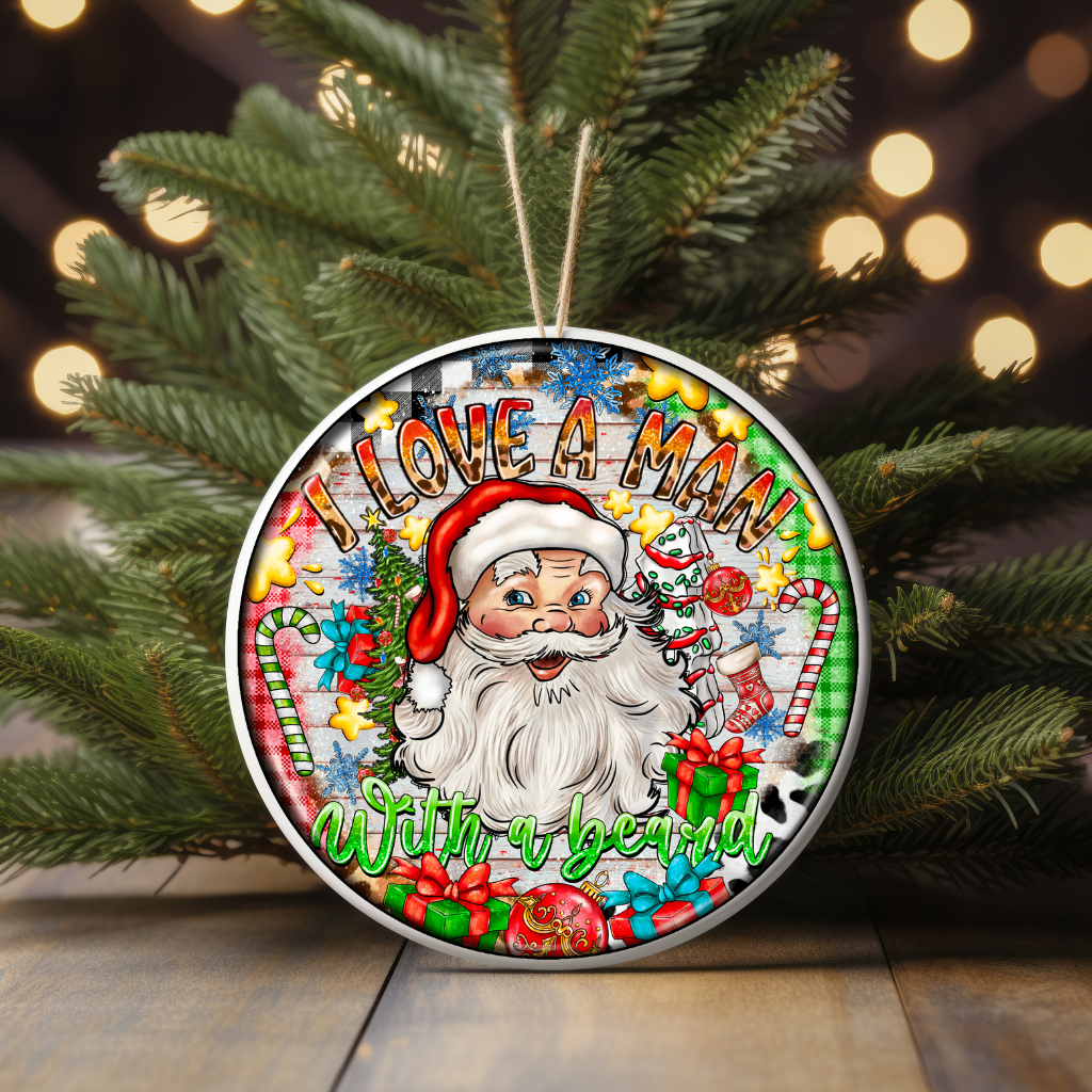 I love a man with a beard - UV DTF