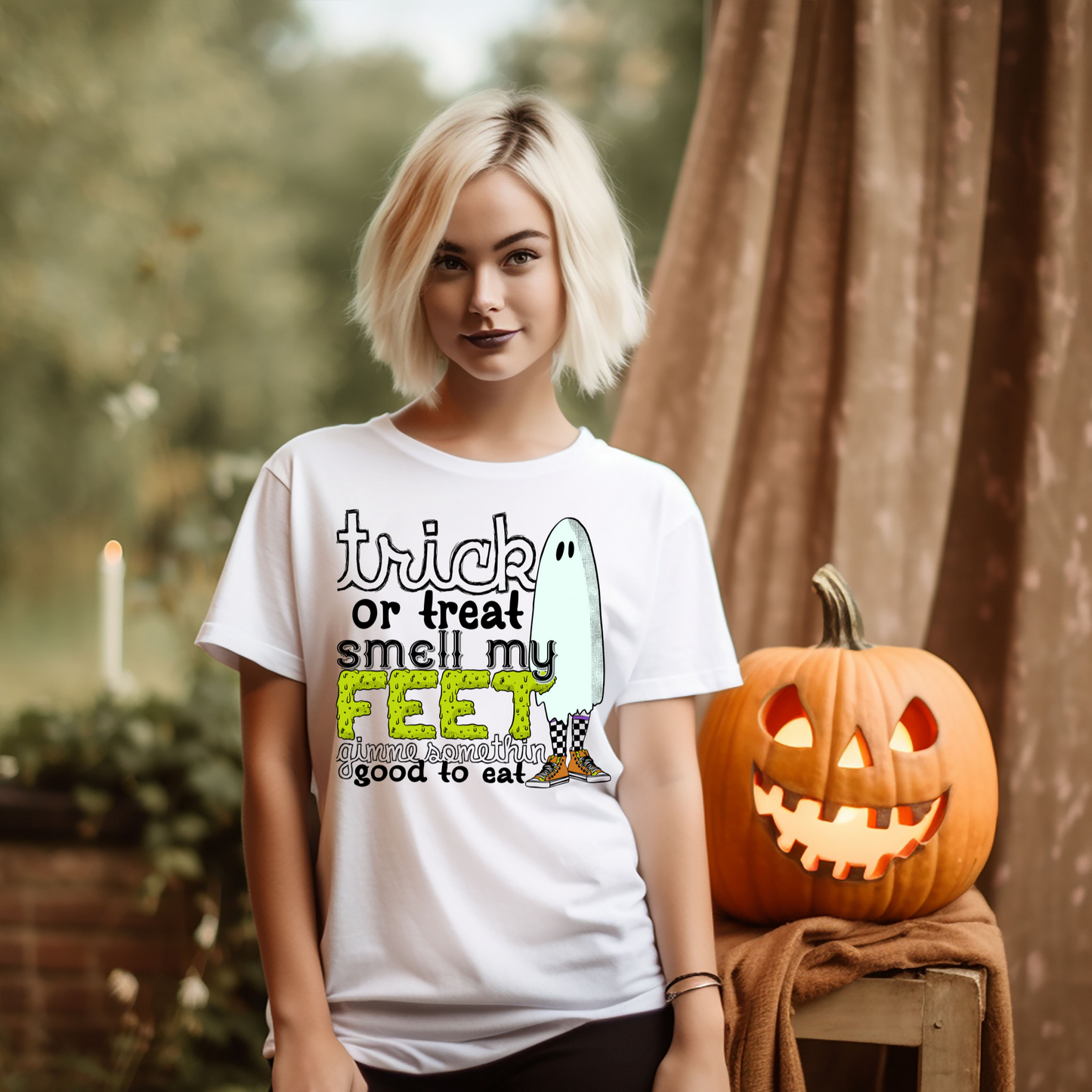 Trick or treat smell my feet