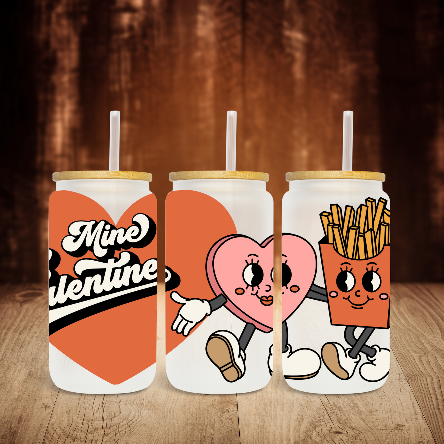 Be Mine Valentine Heart Fries - UV Libby Wrap