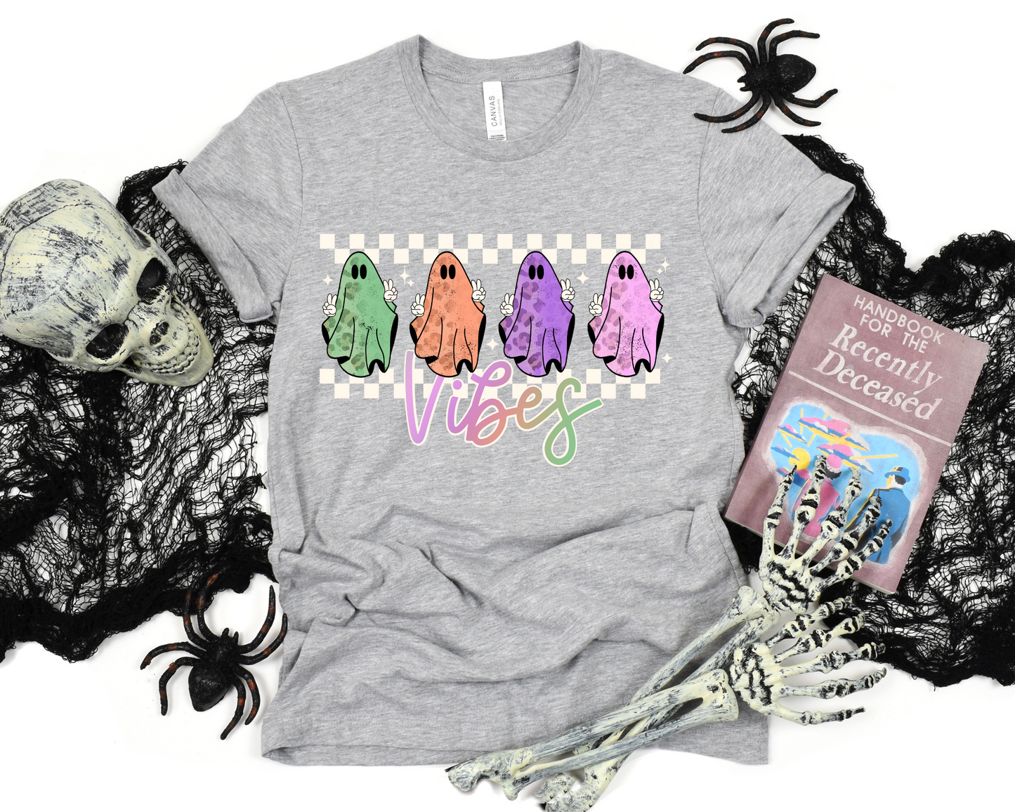 White checkered colored ghost vibes