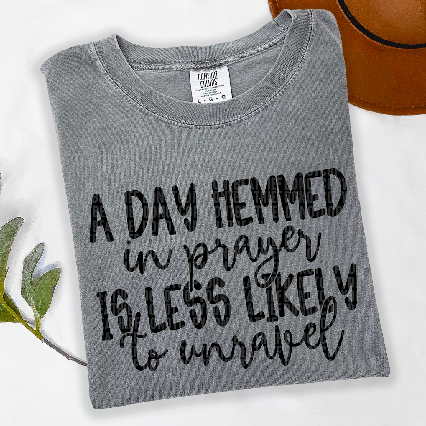 Hemmed in Prayer - black