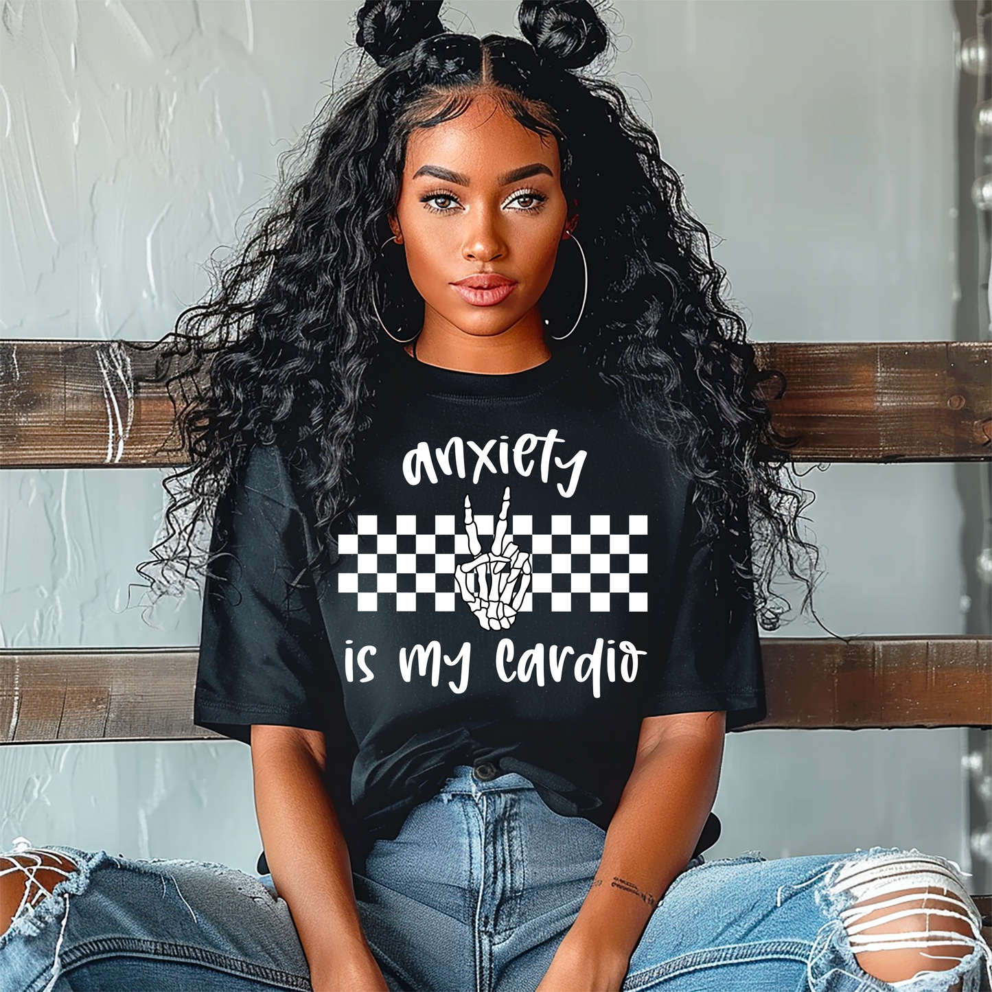 Anxiety is my cardio (white)