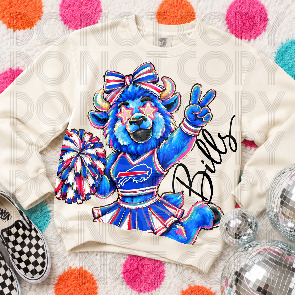 Cropped Delulu Cheerleader Bills