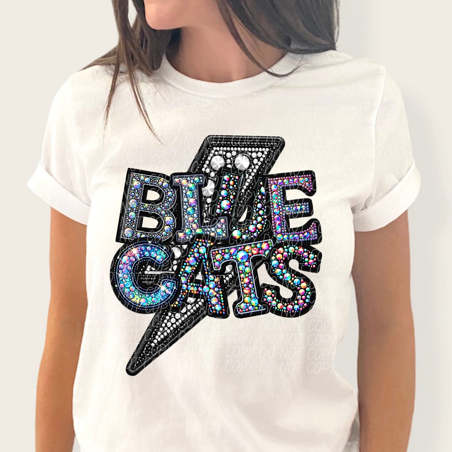 Blue Cats (Rhinestone)
