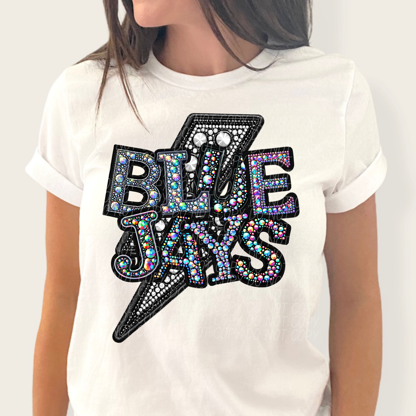 Bluejays (rhinestones)