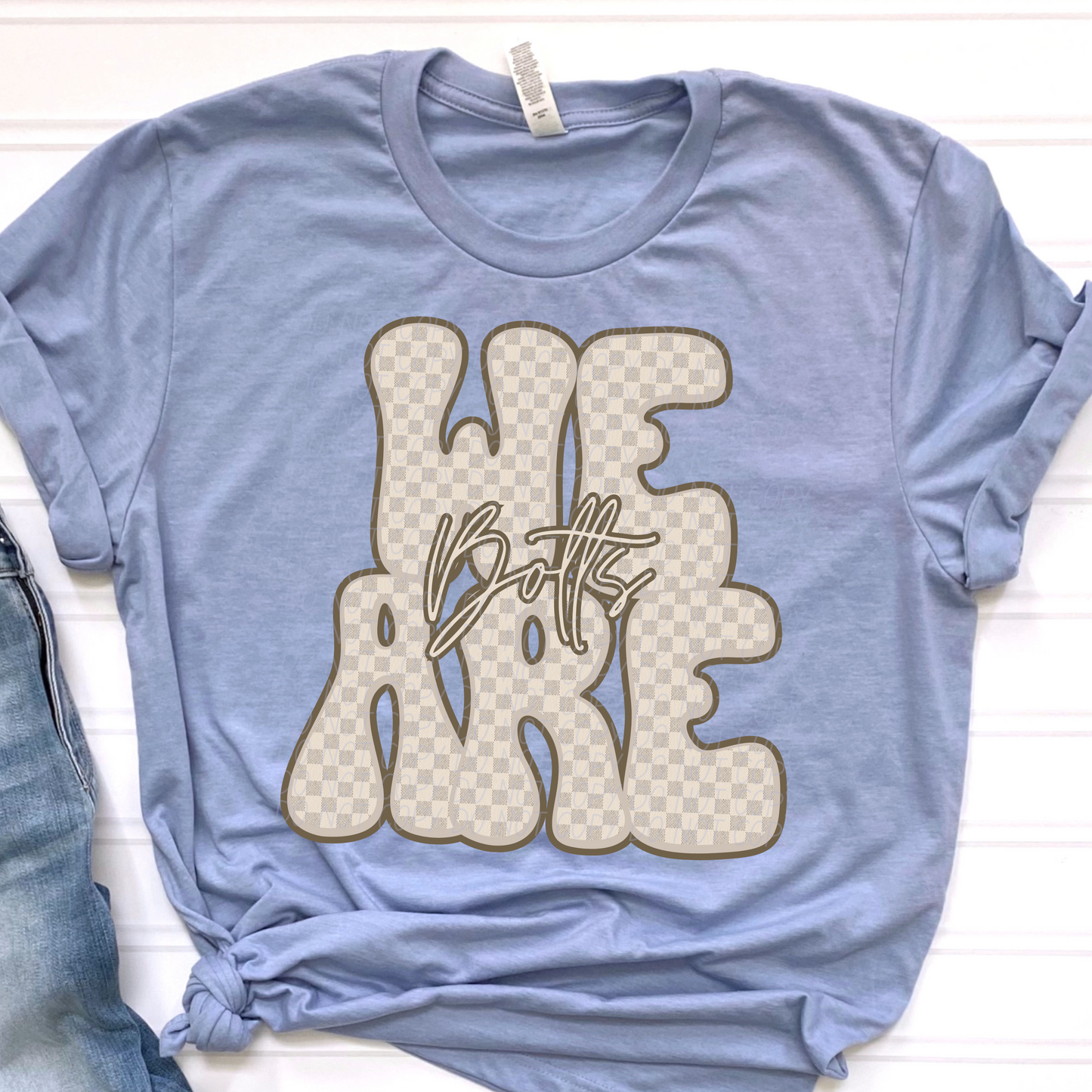 We are Bolts (Brown Checkered)
