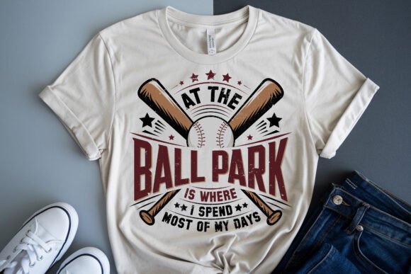 At The Ball Park Is Where I Spend Most Of My Days Red