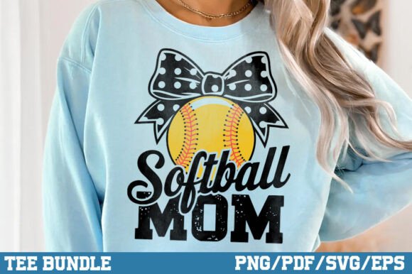 Softball Mom Bow