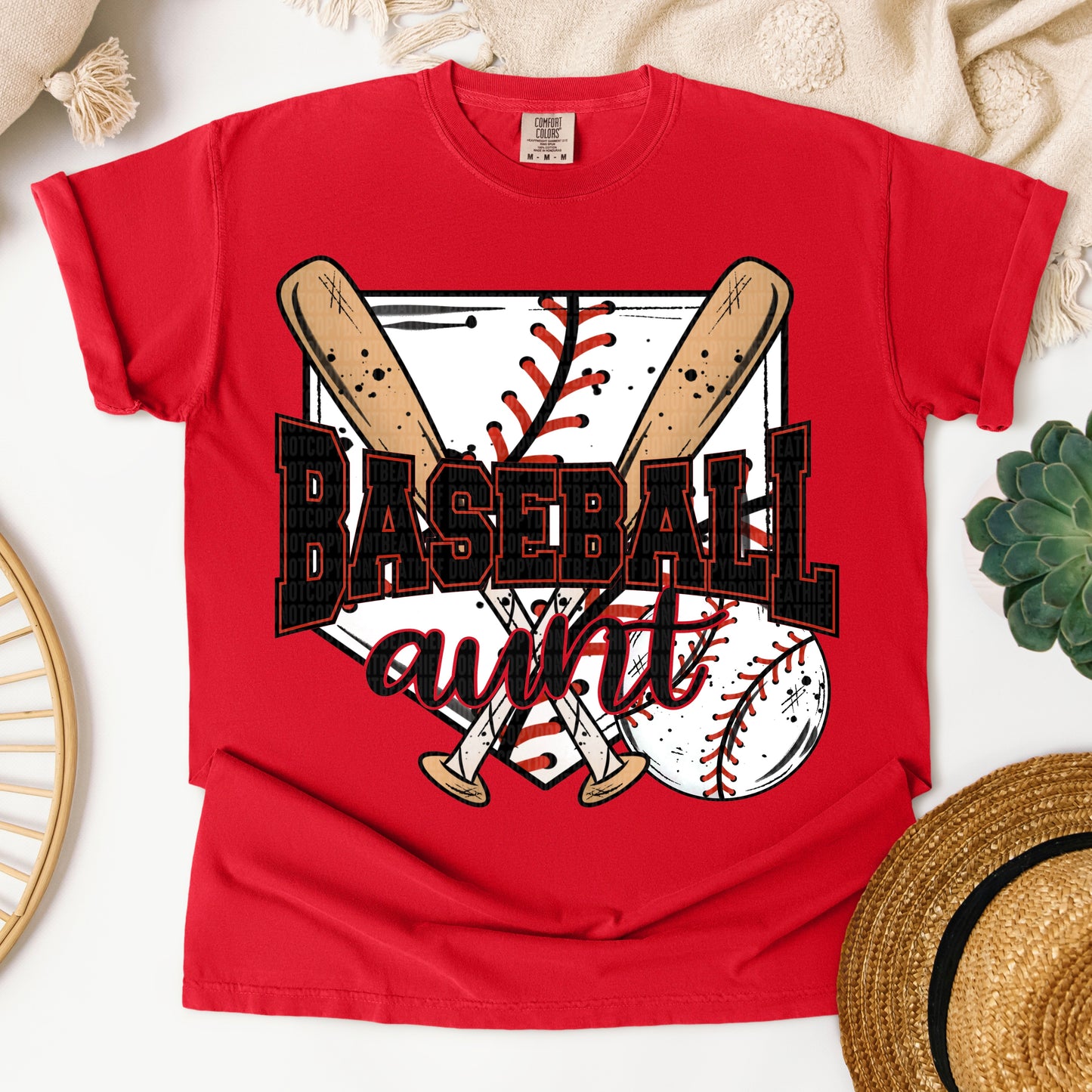 BASEBALL AUNT HOME PLATE