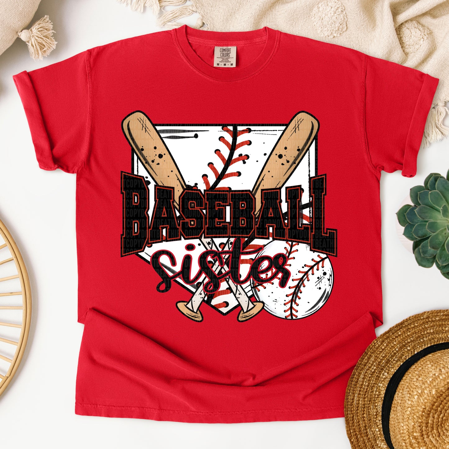 BASEBALL SISTER HOME PLATE