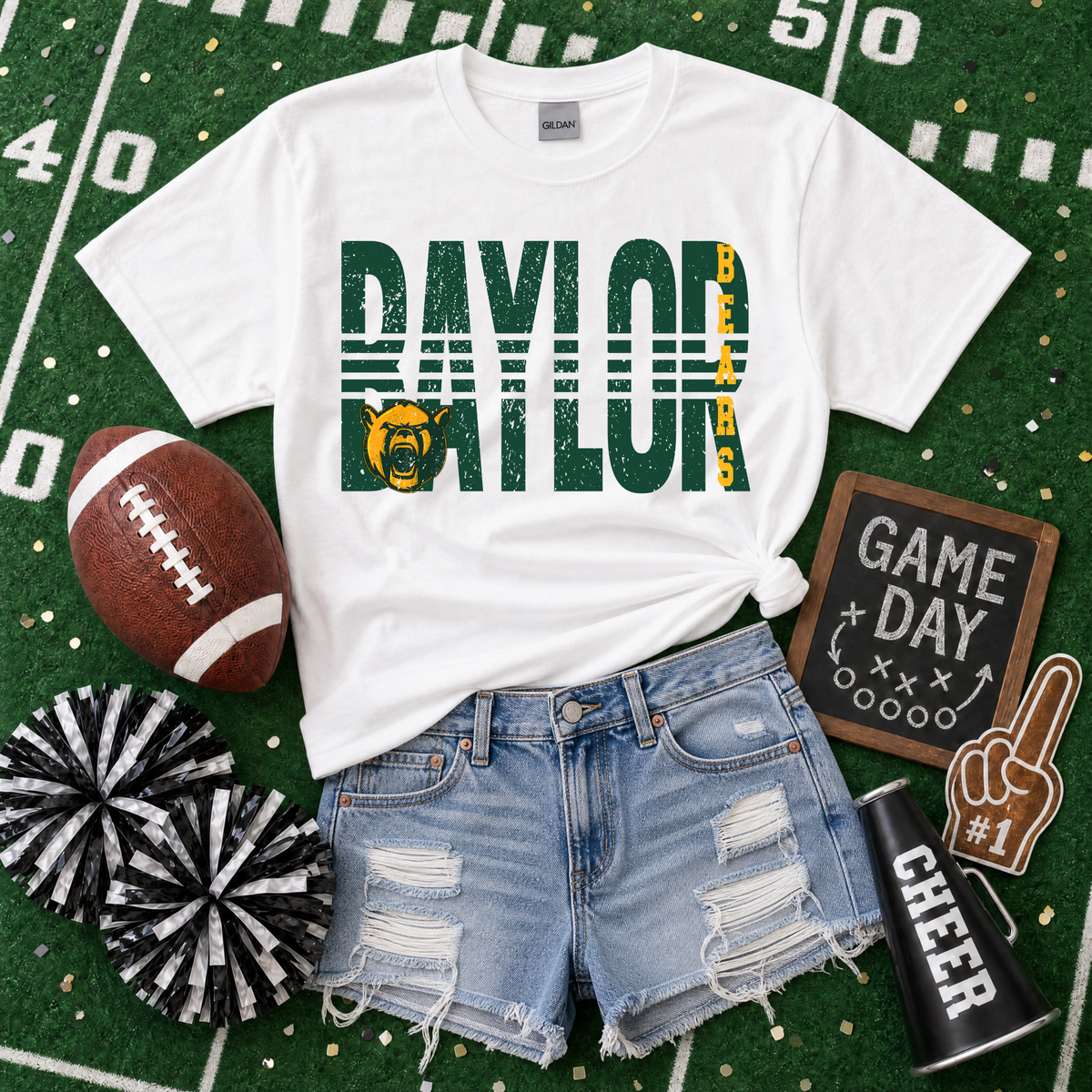 College Lined - Baylor Bears