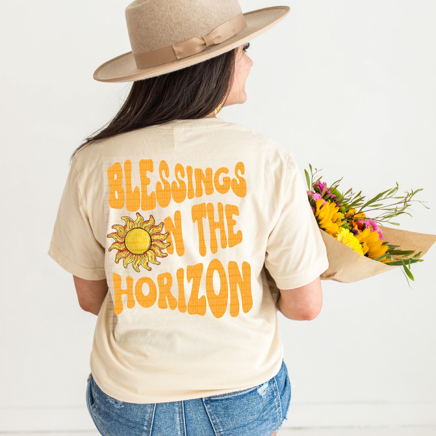 Blessings On the Horizon Yellow- DTF Print