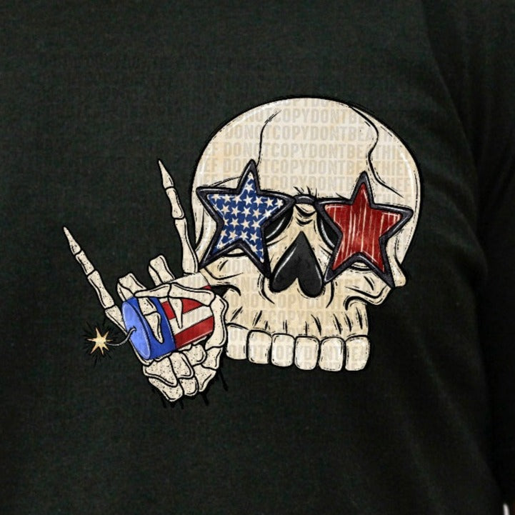 Boom! Boom! America POCKET WHITE - DTF Transfer