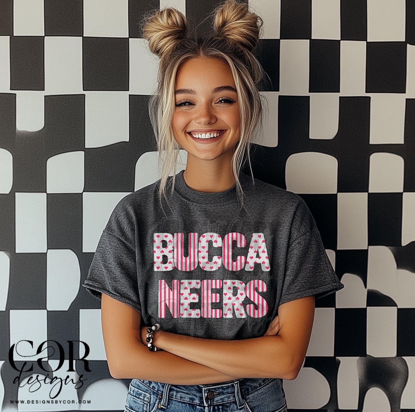 Buccaneers Heart Letters