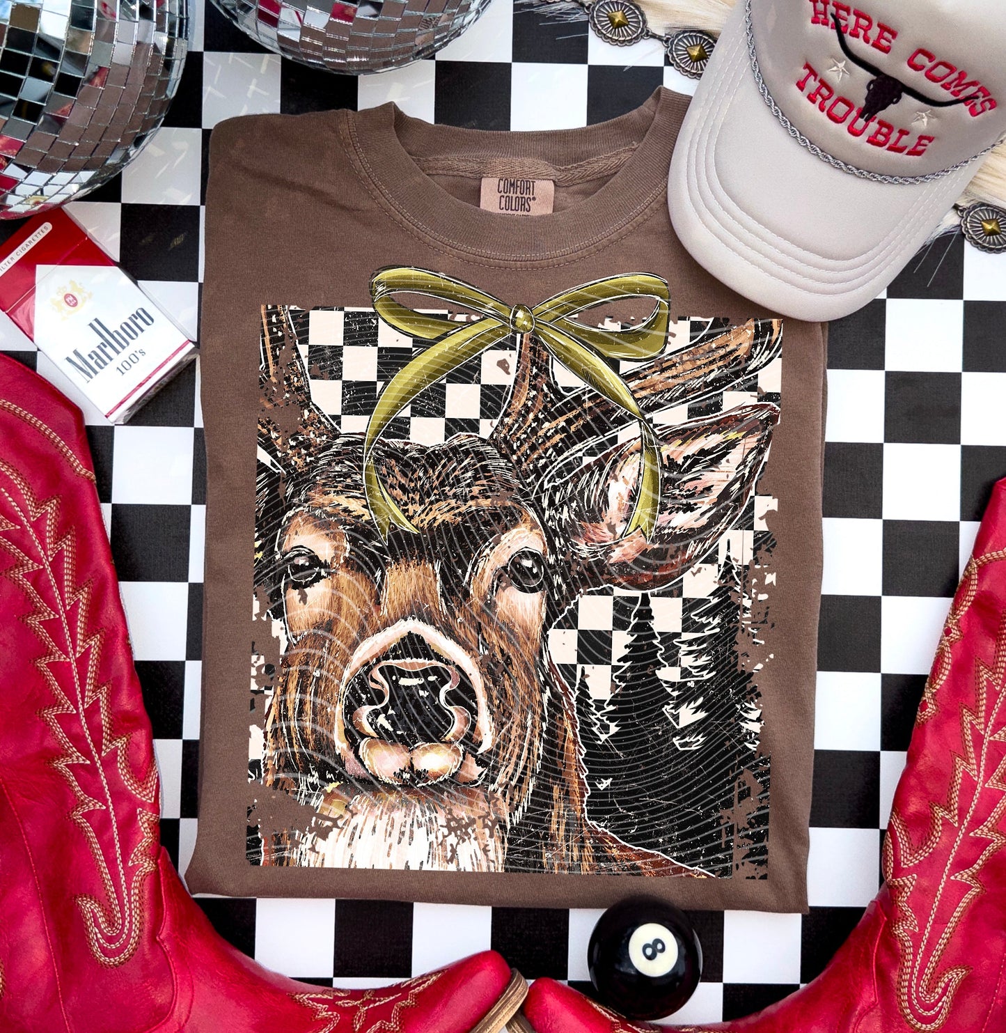 DEER BOW CHECKERED
