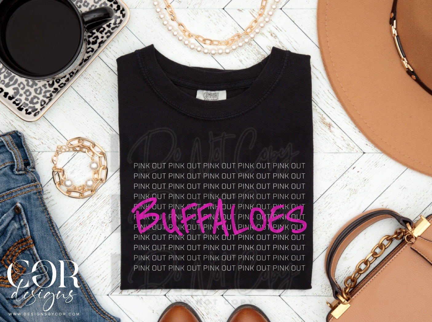 Buffaloes (Pink Out Stacked)
