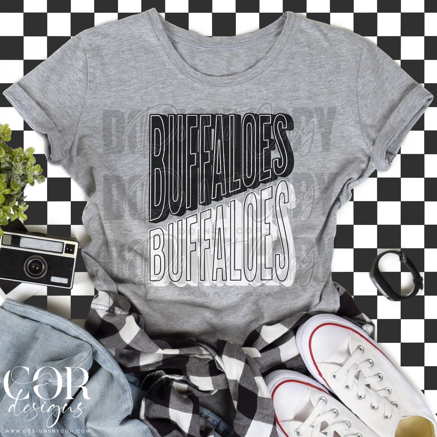 Buffaloes Black And White
