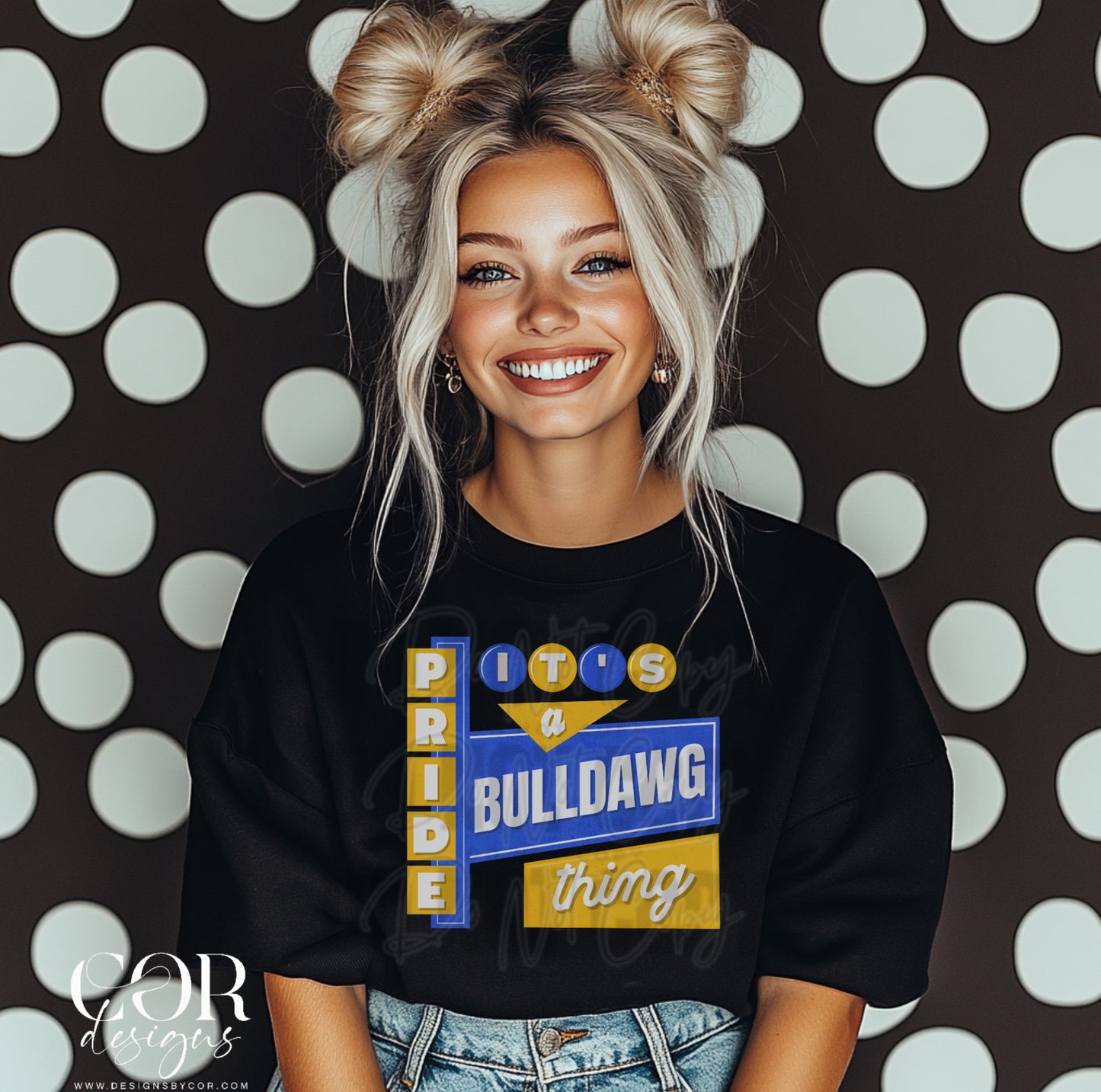 Its A Bulldawg Pride Thing Blue And Yellow