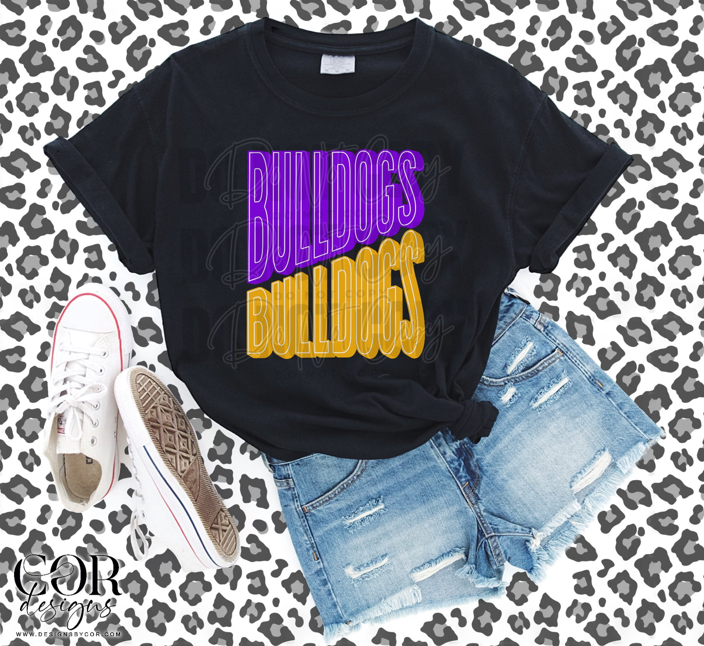 Bulldogs Purple And Orange