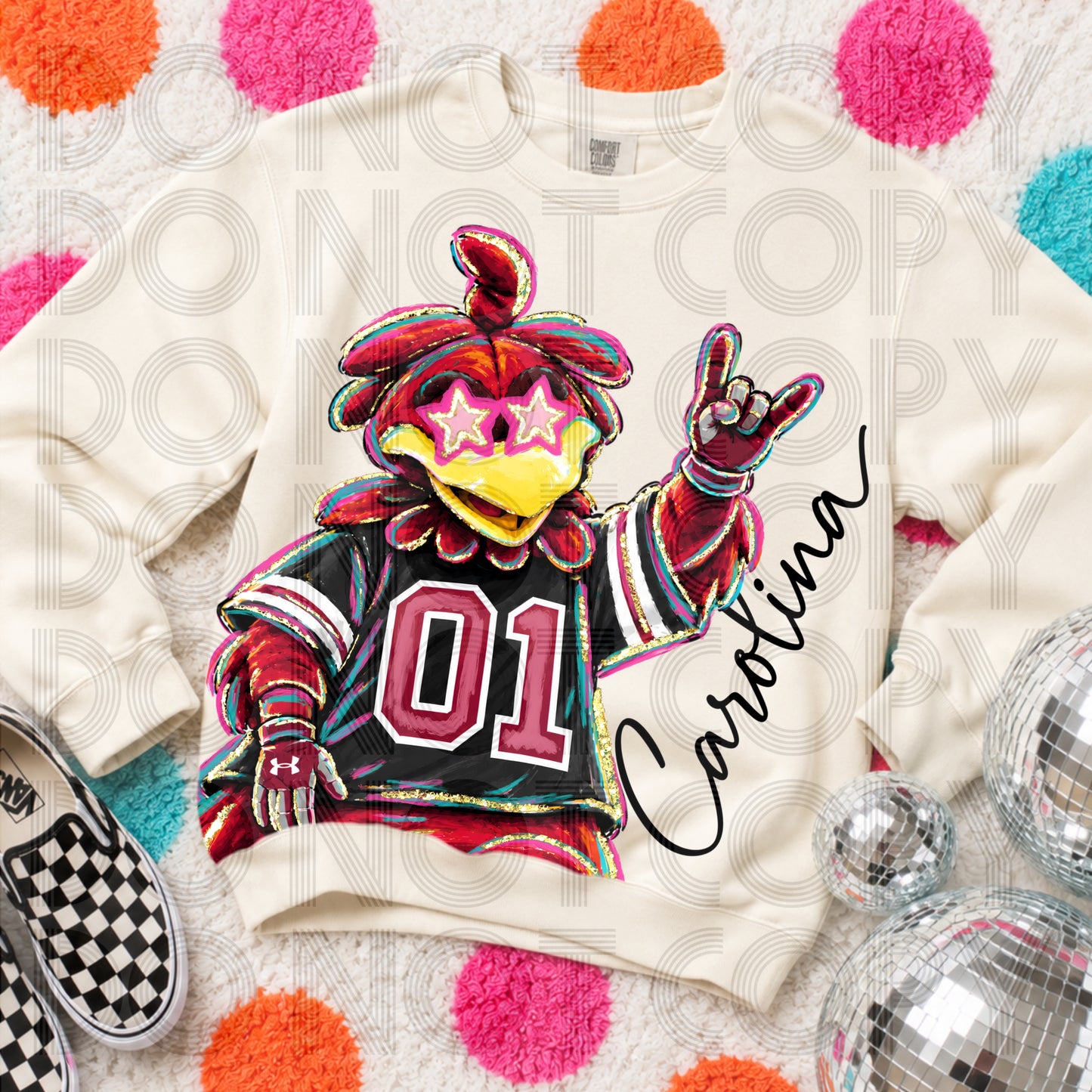 Cropped Rockin Delulu Carolina Gamecocks