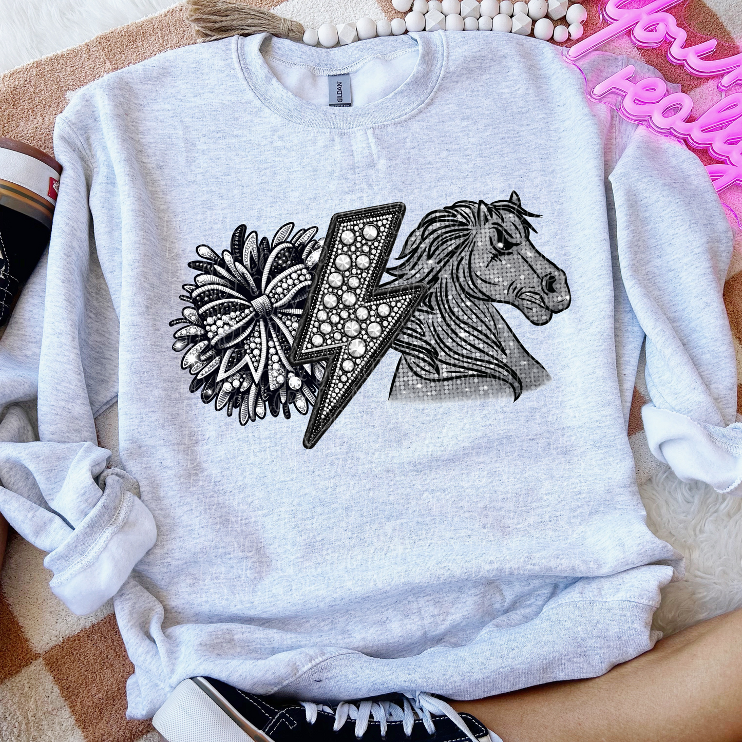 Mustangs Cheer Sequined