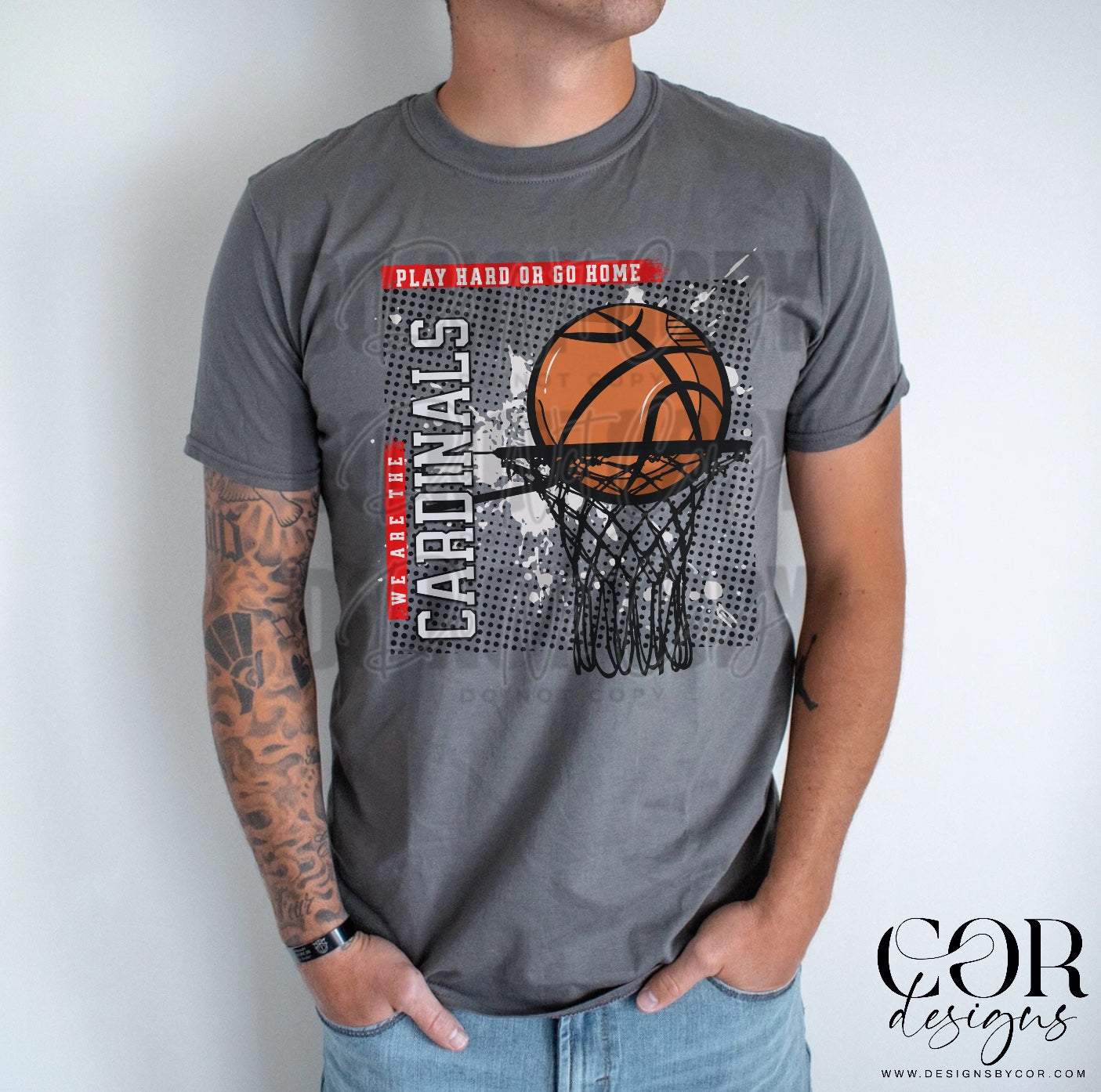 Play Hard Or Go Home Cardinals Red