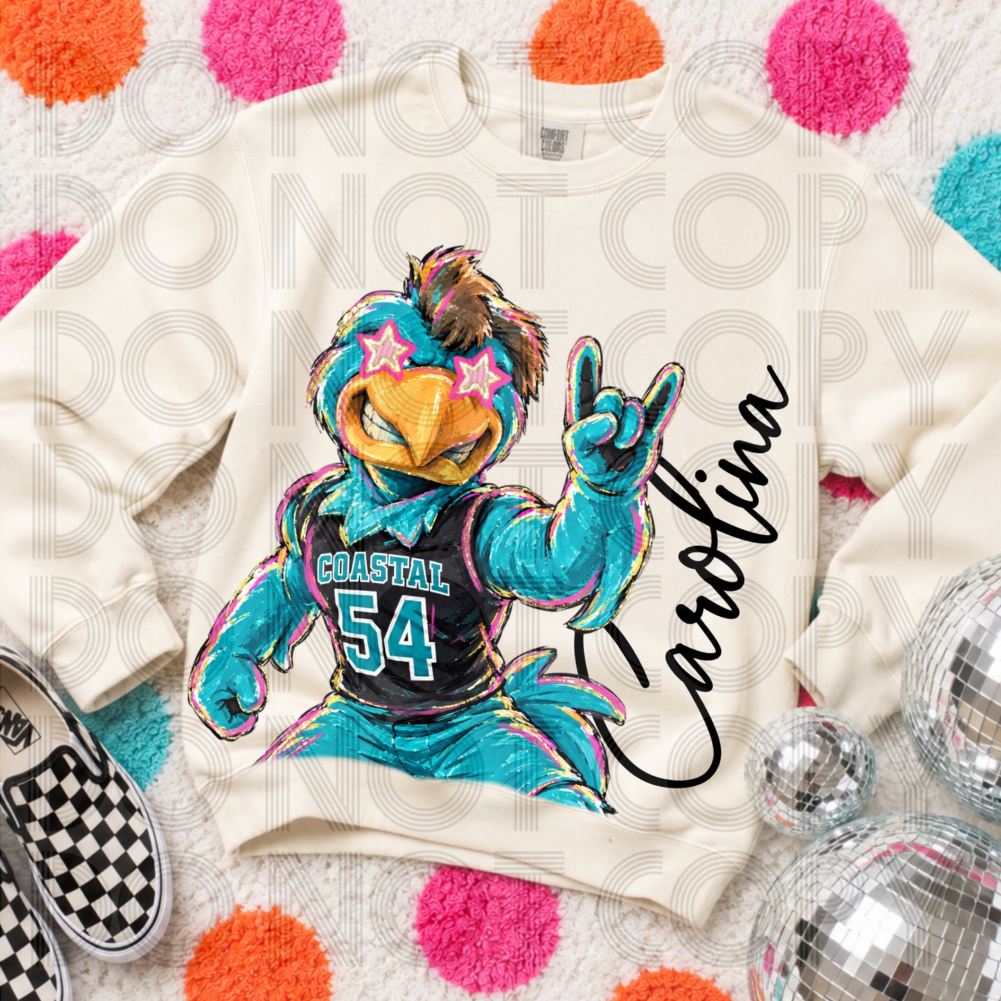 Cropped Rockin Delulu Carolina Coastal