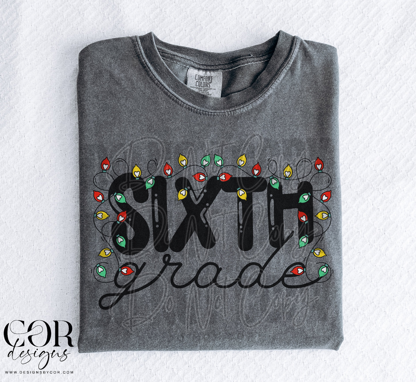 Sixth Grade With Christmas Lights