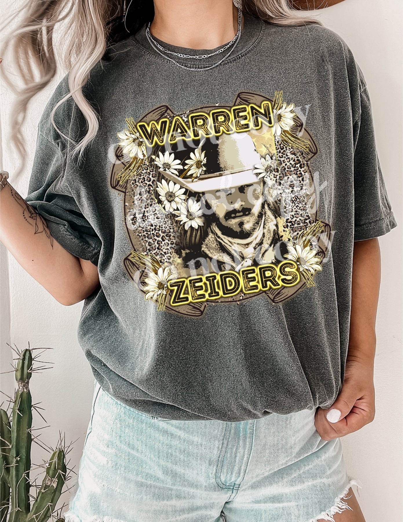 Warren Zeiders Leopard Daisy-DTF Transfer