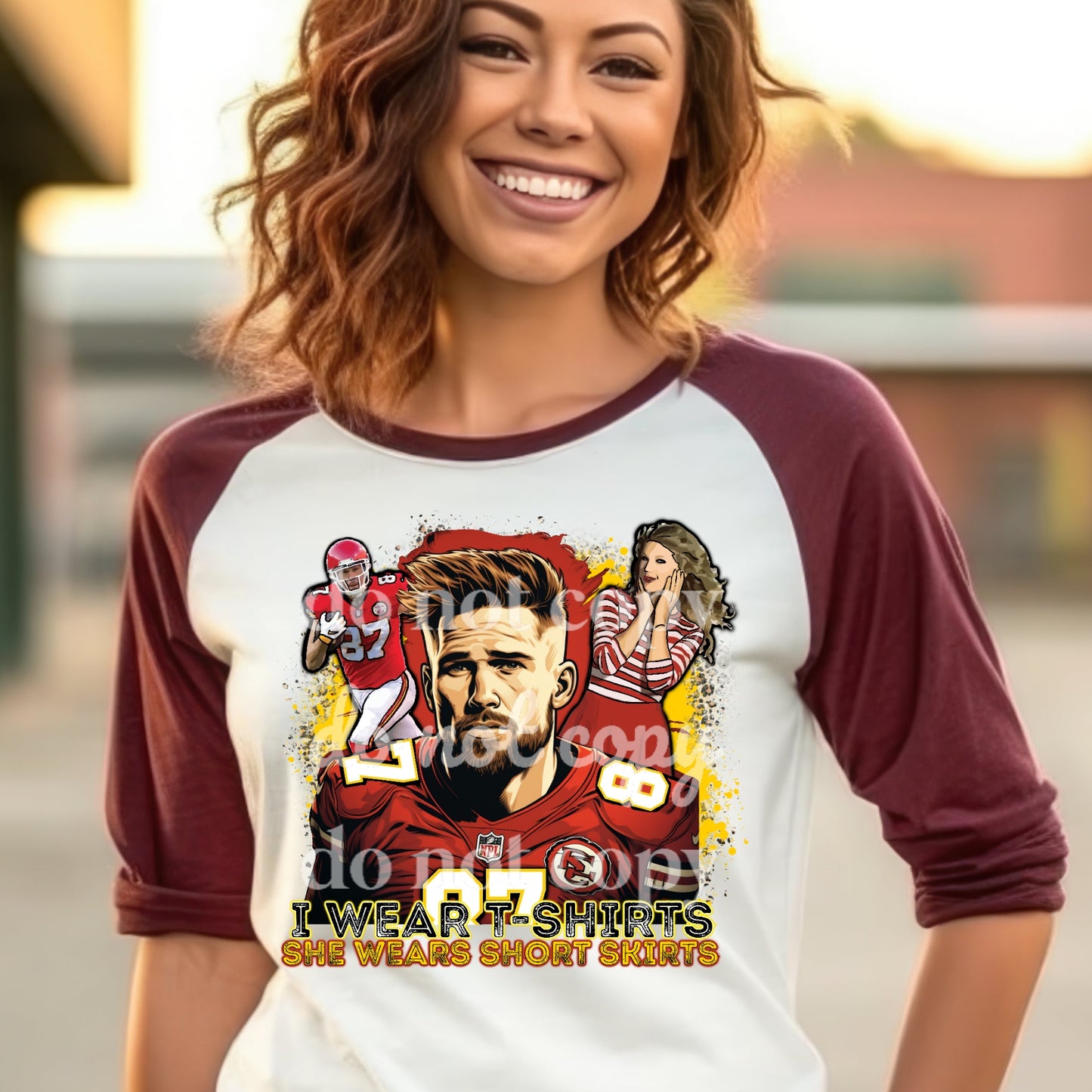 I Wear T-Shirts She Wears Short Skirts - DTF Transfer