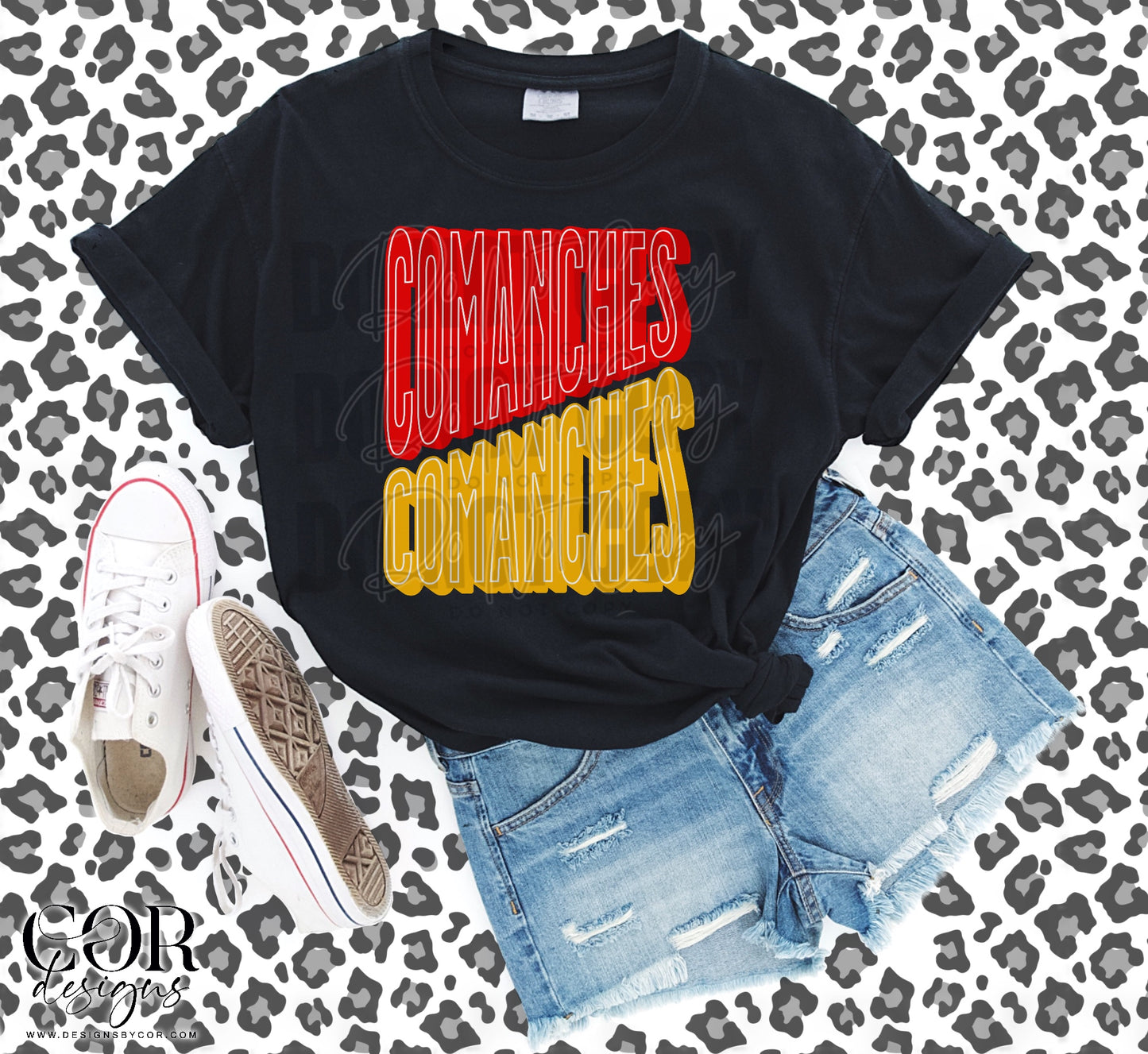 Comanches Red And Yellow