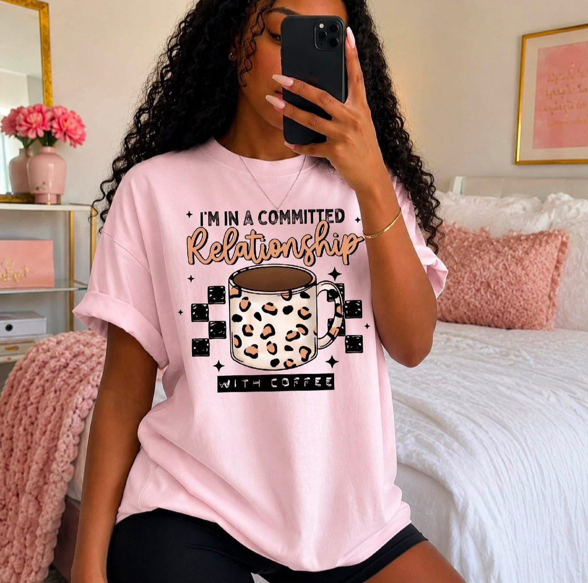 Committed Relationship With Coffee - Black